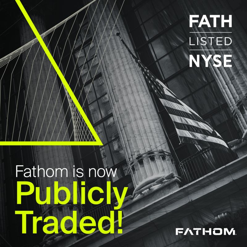 Fathom goes public on the NYSE on December 27, 2021.