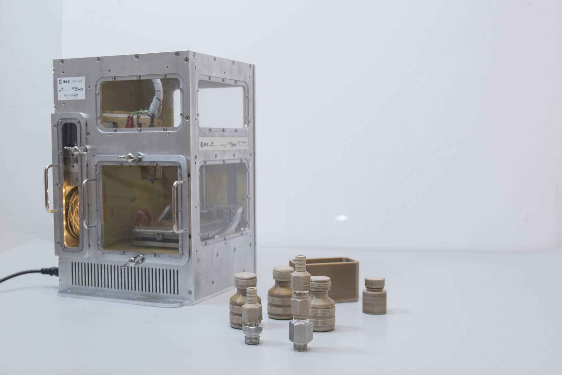 ESA's MELT project printer for off-Earth 3D printing.