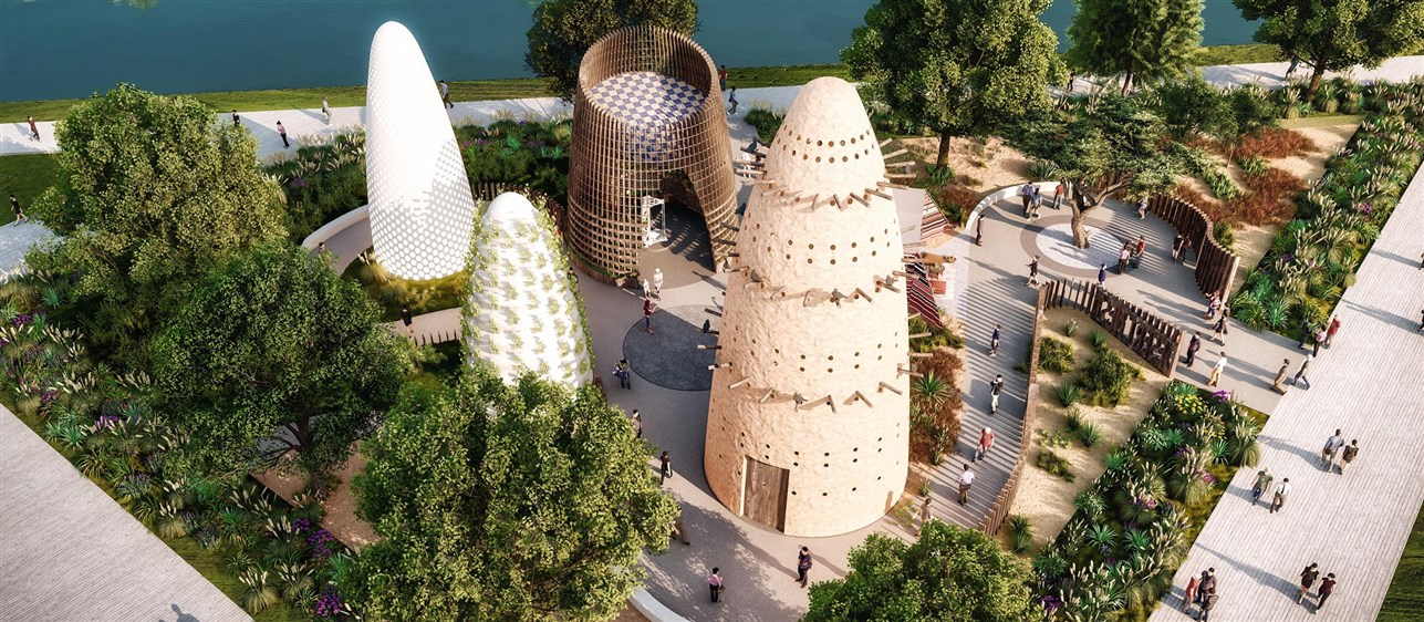 Qatar’s unique “Desert Nest” Pavilion for Expo Floriade 2022