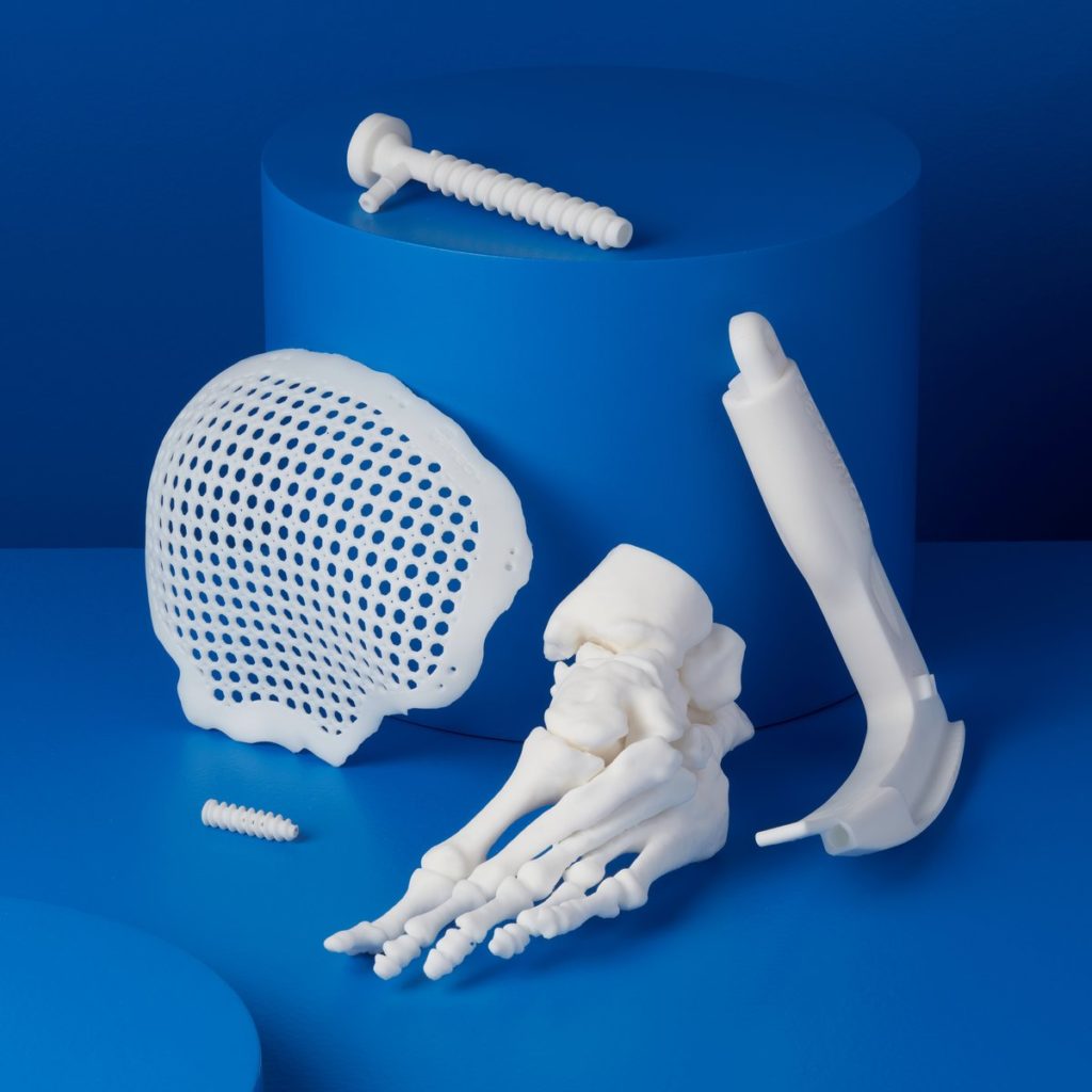 Formlabs BioMed White is used for printing healthcare models