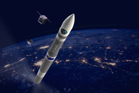 Rendering of Gilmour Space Eris rocket.