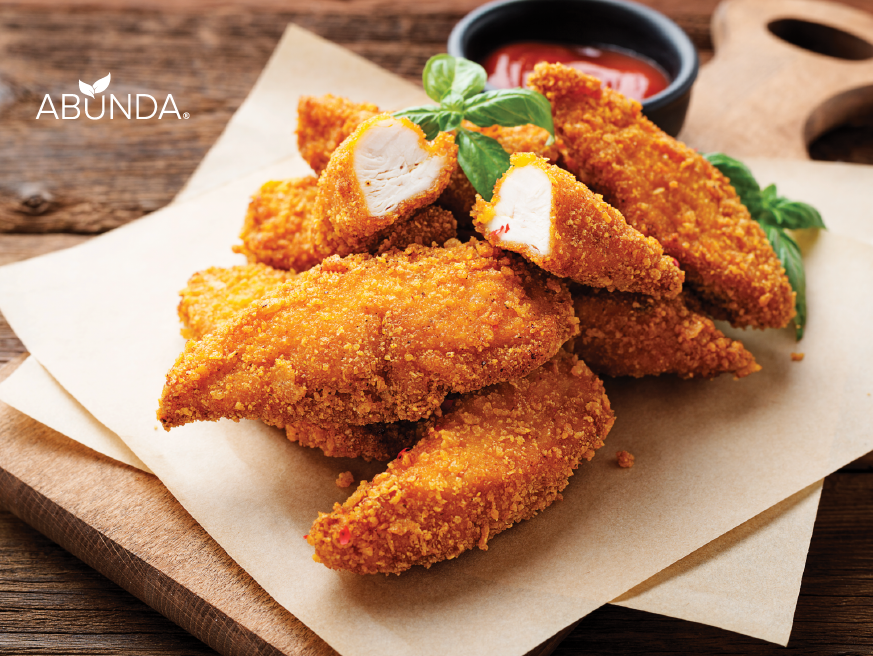 Enough’s proprietary Abunda mycoprotein is part of the chicken nuggets.
