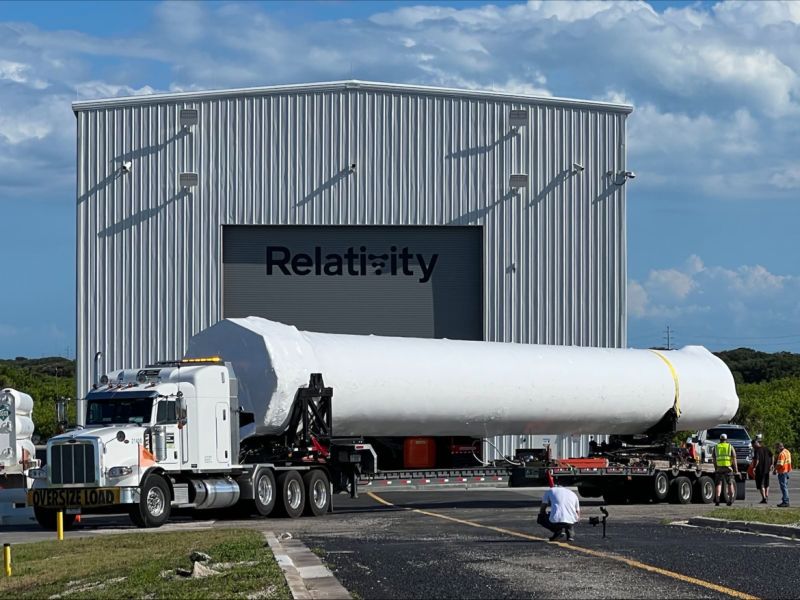Terran 1's stages arrive at Cape Canaveral.