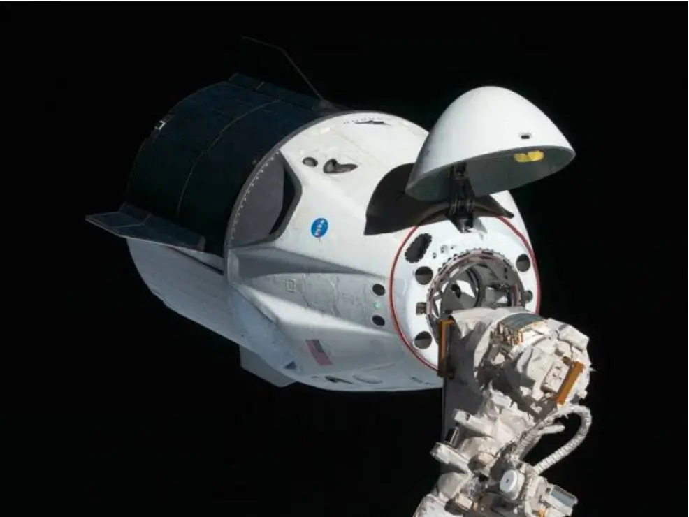 A SpaceX Dragon Capsule.