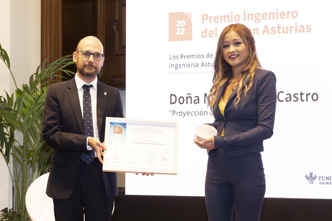 Mariel Diaz receives the “Asturian Engineer of the Year 2022” award