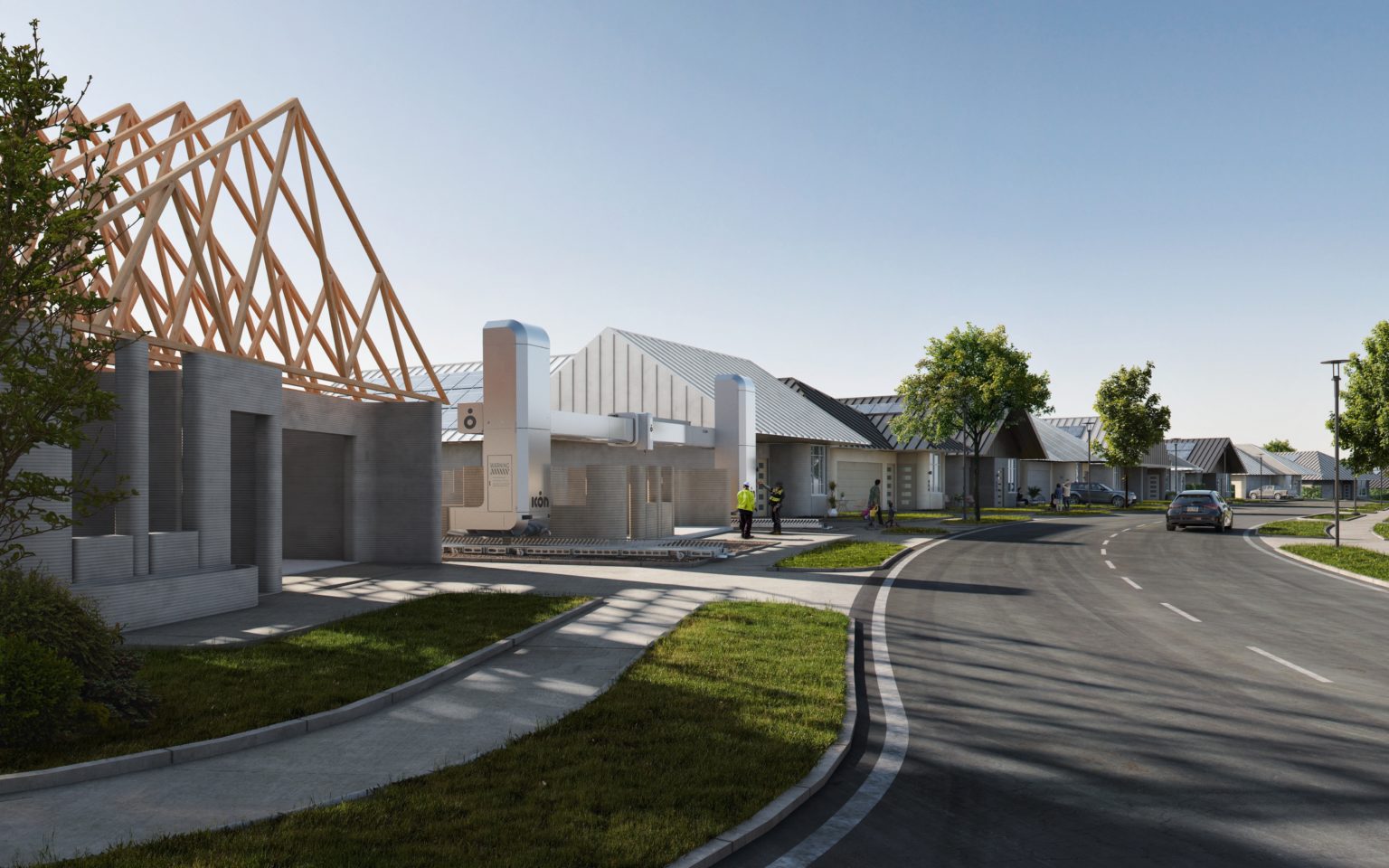 Fleet of 3D Printers Begin Building Housing Community in Texas with ...